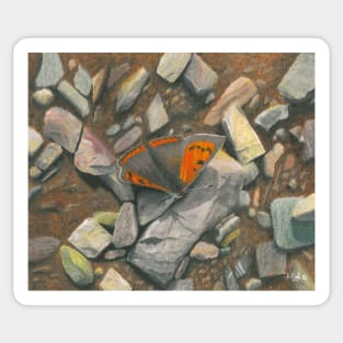 Small Copper Sticker